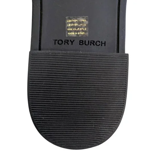 TORY BURCH Metal Miller Leather Sandals Perfect Navy Size 8 - Picture 8 of 15